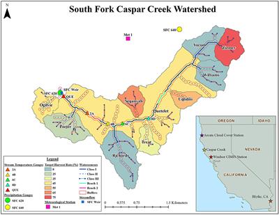 Effects of Streamside Buffers on Stream Temperatures Associated With Forest Management and Harvesting Using DHSVM-RBM; South Fork Caspar Creek, California